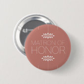 Matron of Honor Button (Voorkant /achterkant)