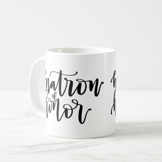 Matron of Honor Calligraphy Mok (Voorkant links)