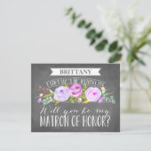 Matron of Honor Card | Bridesmaid Kaart (Staand voorkant)