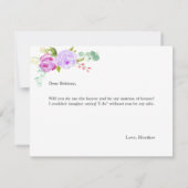 Matron of Honor Card | Bridesmaid Kaart (Achterkant)