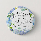 Matron of Honor Carolina Bloom Custom Wedding Ronde Button 5,7 Cm (Voorkant)