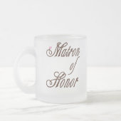 Matron of Honor Classy Browns Matglas Koffiemok (Links)