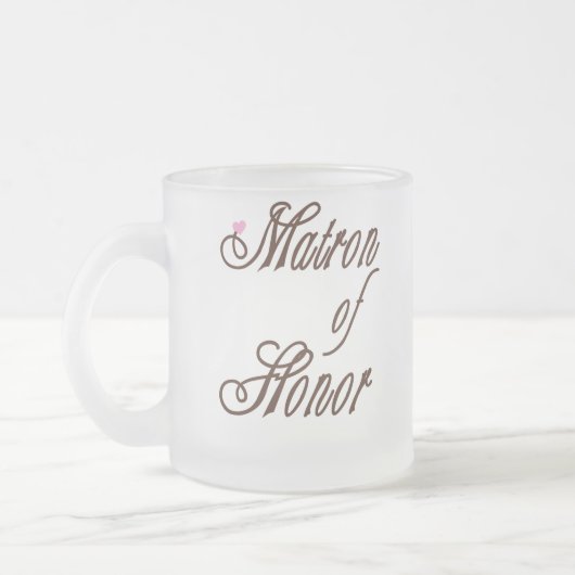 Matron of Honor Classy Browns Matglas Koffiemok (Links)