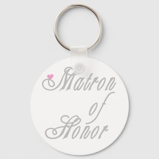 Matron of Honor Classy Grays Sleutelhanger (Voorkant)