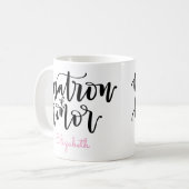 Matron of Honor Coffee Mok - Persoonlijke naam (Voorkant links)