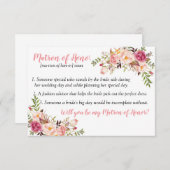 Matron of Honor-definitiekaart Bedankkaart (Voorkant / Achterkant)