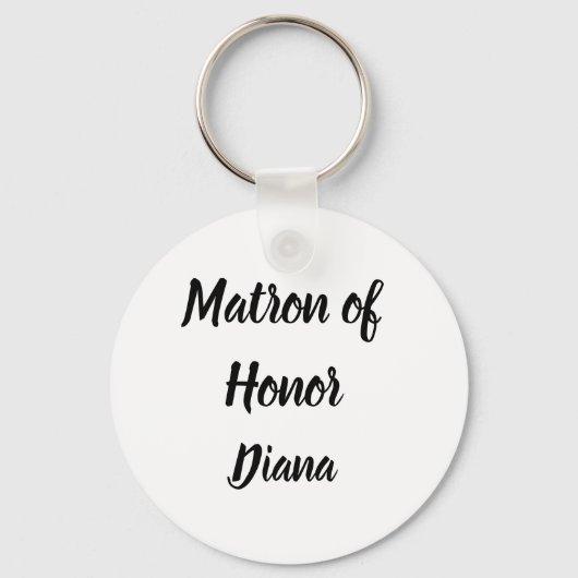 Matron of Honor Gifts Custom Name Gifts Wedding Sleutelhanger (Voorkant)