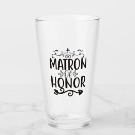 Matron of Honor Glas