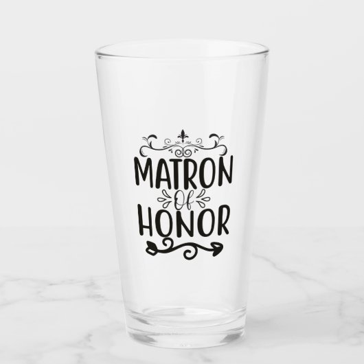 Matron of Honor Glas (Voorkant)