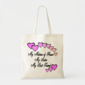 Matron of Honor Hearts Tote Bag (Voorkant)