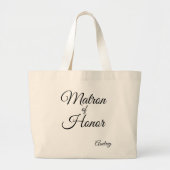 "Matron of Honor" Jumbo Gepersonaliseerd Tas (Voorkant)