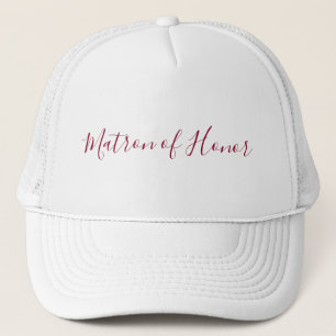 Matron of Honor Kalligrafie Trucker Pet