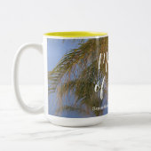 Matron of Honor Palm Trees Personalized Mugs Tweekleurige Koffiemok (Links)