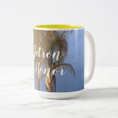 Matron of Honor Palm Trees Wedding Mokken (Voorkant rechts)