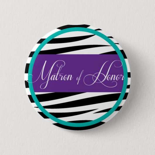 Matron of Honor Pin Ronde Button 5,7 Cm (Voorkant)