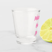 Matron of Honor Pink Custom Name Gifts Wedding Shot Glas (Links)