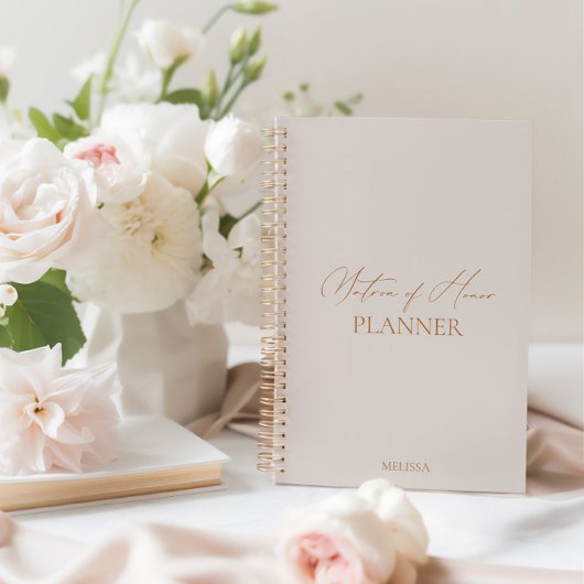 "Matron of Honor Planner" Modern Elegant Wedding Planner