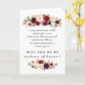 Matron of Honor Proposal Kaart, Gevouwen Kaart (Gele Bloem)