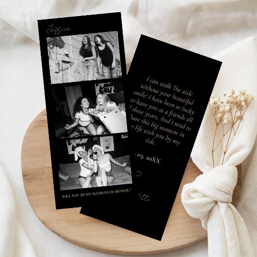 Matron of Honor Proposal Photo Strip Photo Booth  Save The Date