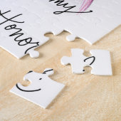 Matron of Honor? Puzzle Dk Br Bun Bride Dk Br Maid Legpuzzel (Zijkant)