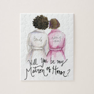 Matron of Honor? Puzzle Dk Br Curls Bride Br Bob M Legpuzzel