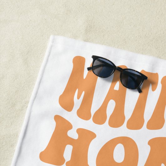 Matron of Honor Retro Pastel Gradient Strandlaken (In situ)