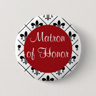 Matron of Honor Ronde Button 5,7 Cm