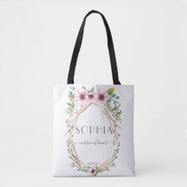 Matron of Honor  Roze Anemoon Bloemen Tote Bag