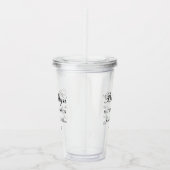 Matron of Honor Script Gepersonaliseerd Acryl Drinkbeker (Rechts)