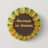 Matron of Honor Sunflower Button (Voorkant)