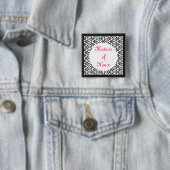 Matron of Honor Vierkante Button 5,1 Cm (In situ)