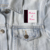 Matron of Honor Vierkante Button 5,1 Cm (In situ)