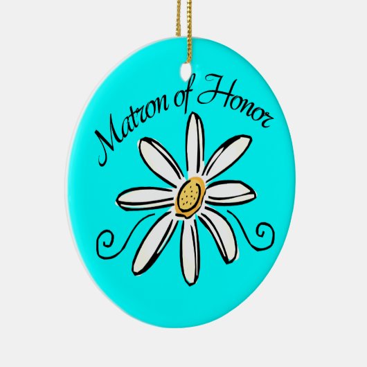 Matron of Honor Wedding Keramisch Ornament (Rechts)