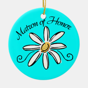 Matron of Honor Wedding Keramisch Ornament