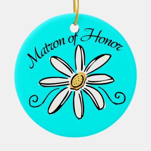Matron of Honor Wedding Keramisch Ornament (Voorkant)