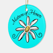 Matron of Honor Wedding Keramisch Ornament (Links)