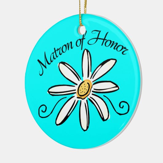 Matron of Honor Wedding Keramisch Ornament (Links)
