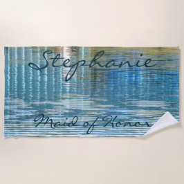 Matron of Maid of Honor Abstract Beach Towel Strandlaken