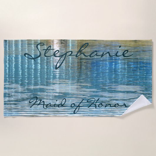 Matron of Maid of Honor Abstract Beach Towel Strandlaken (Voorkant)
