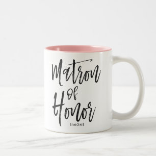 Matron van Eer het Huwelijk van de Douane van de Tweekleurige Koffiemok