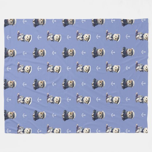 MATROOS FLEECE DEKEN (Voorkant (Horizontaal))