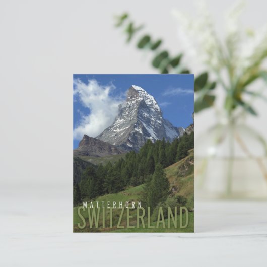 matroos in zwitserland briefkaart (Staand voorkant)