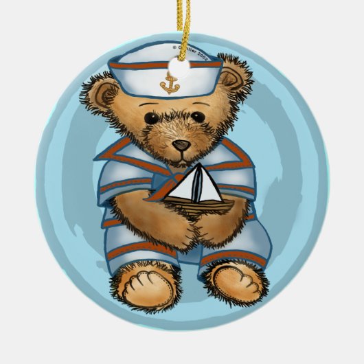 Matroos Teddybeer Ornament (Voorkant)