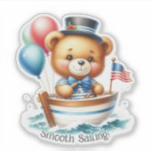 Matroos Teddybeer Sticker (Voorkant)