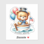 Matroos Teddybeer Sticker (Vel)