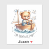 Matroos Teddybeer Sticker (Vel)