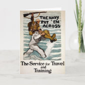 matroos wading terwijl hij een soldaat op zijn sch kaart (Voorkant)