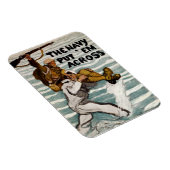 matroos wading terwijl hij een soldaat op zijn sch magneet (Rechterzijde)