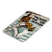 matroos wading terwijl hij een soldaat op zijn sch magneet (Linkerzijde)