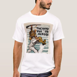 matroos wading terwijl hij een soldaat op zijn sch t-shirt